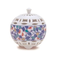香器『香炉【春秋文(しゅうじゅうもん) [筒型]/其泉】木箱入[有田焼