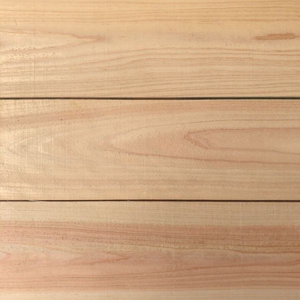 犬屋敷桧材無垢板 桧板 厚み18×幅120×長さ1200mm 無節 乾燥材 荒材 1枚入り<br>18x120