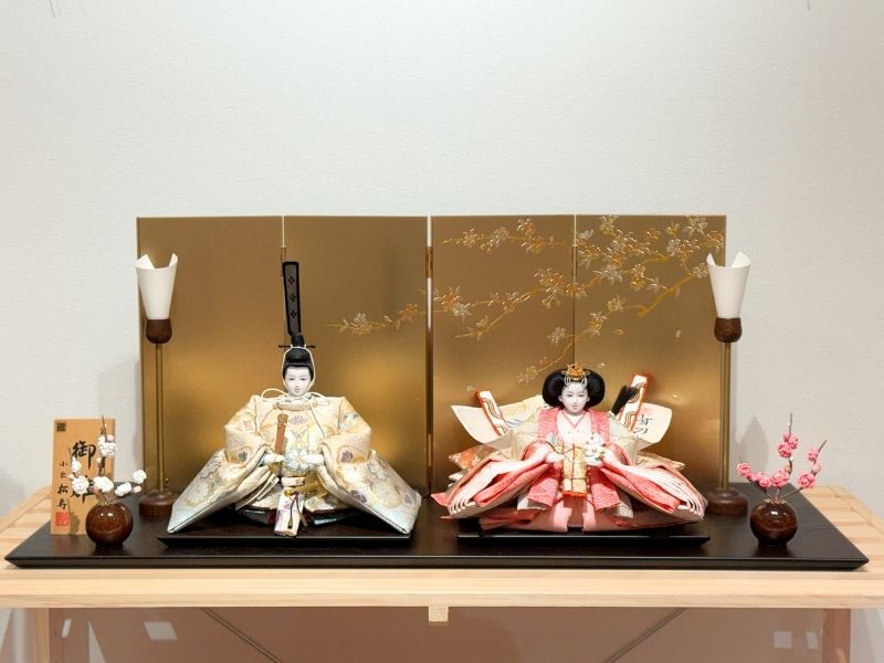 雛人形　松寿人形　9番親王飾り 楽天市場】【クーポン利用で5%OFF】雛人形 久月 ひな人形 平飾り 親王