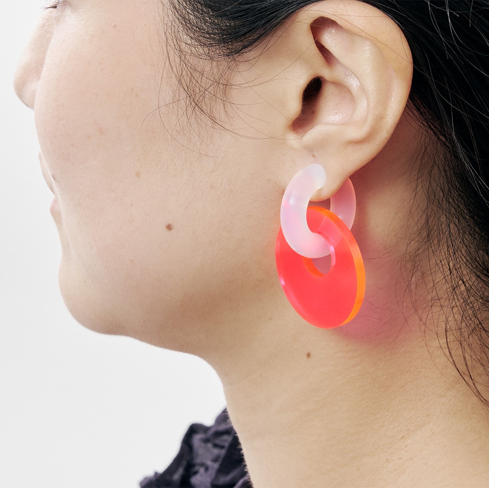 acrylic｜2026 earring parts (NPK) イヤリングパーツ サークル ネオン