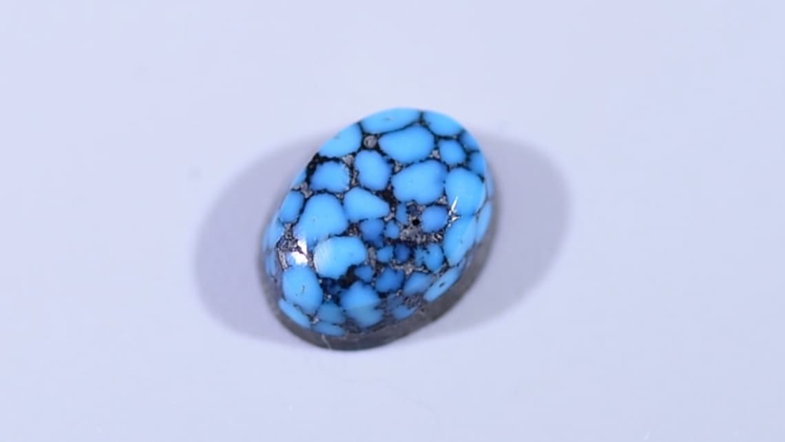 ターコイズ（キングマン産、バッキング有） 1.40ct | 天然石ルース（裸