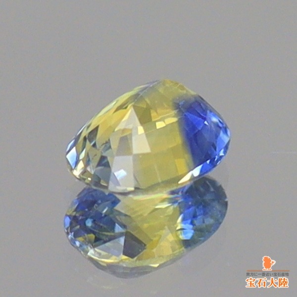 天然バイカラーサファイア 0.21ct 【ブルー&イエロー】 スリランカ