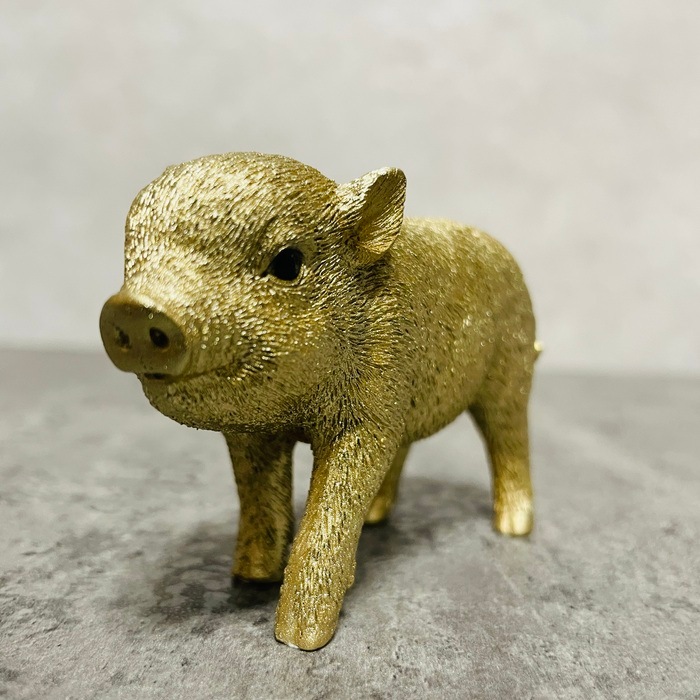 かわいい 置物 金の豚 ミニ ゴールデンピッグ woobia ウービア 面白い