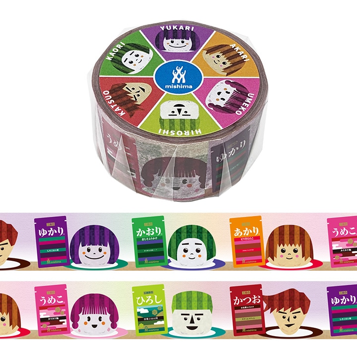 マスキングテープ 「おにぎりキャラクター」 | グッズ | 三島食品 公式
