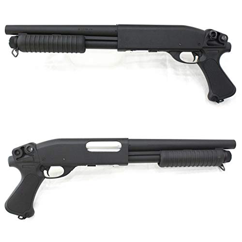 S&T レミントン刻印 M870 ショート ピストルグリップ BK フルメタル