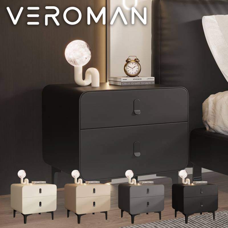 VeroMan サイドテーブル サイドチェスト 収納棚 ベッドサイド ベッド