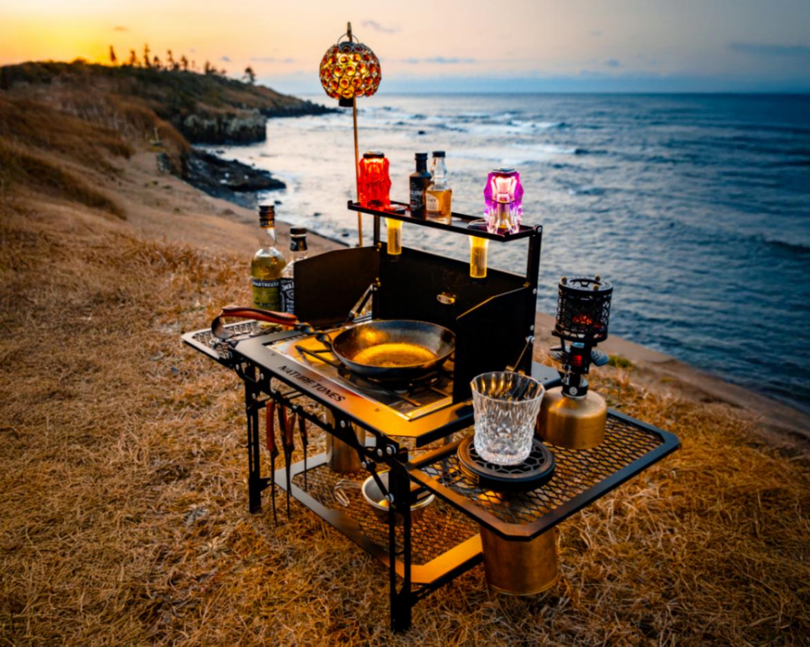アウトドアテーブル : OUTDOOR TABLE : Nature tones