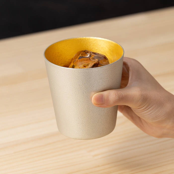 NAJIMIタンブラー - 金箔｜錫製雑貨・酒器の通販は能作オンライン
