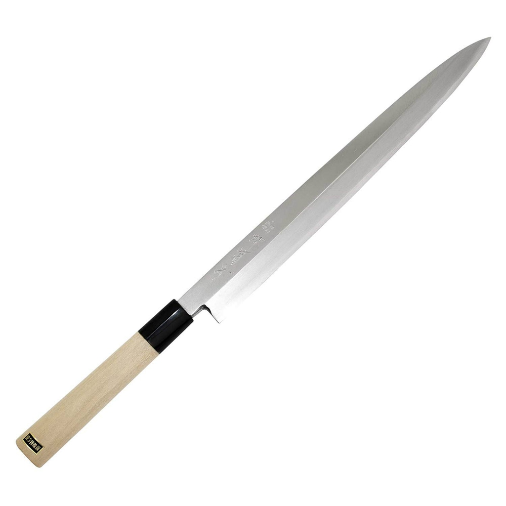 柳刃27cm 堺菊守 銀三鋼 AK-027 270mm 名入れ無料 サヤ・本刃付け