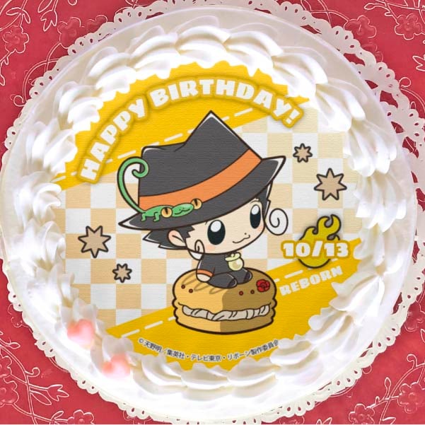 バースデープリケーキ2021（リボーン(SD かきおこし)）【特典缶バッジ