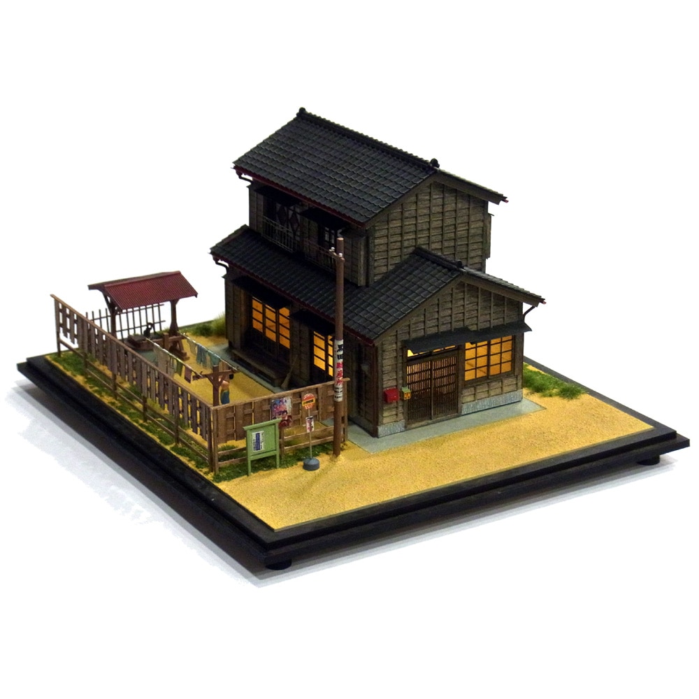 井戸のある家 ：伊藤敏男 塗装済完成品 1/87 | 完成ジオラマ,作家作品