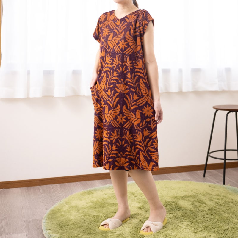 ☆Cozyfeels オトミフレンチ タオルドレス M～L/L～LL イエロー