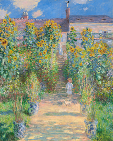 ヴェトゥイユの画家の庭 The Artist's Garden at Vetheuil, 1881
