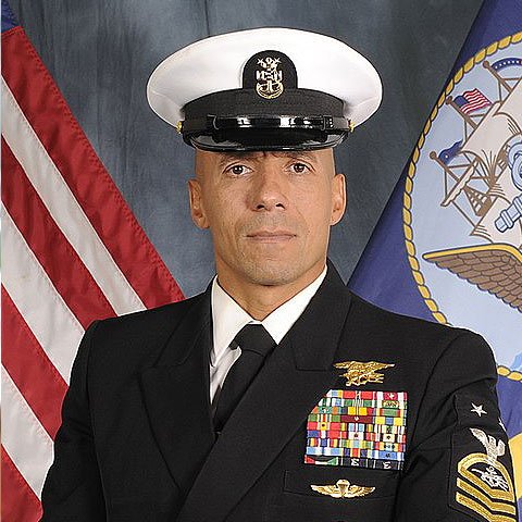 アメリカ海軍制帽用帽章 (最先任上等兵曹)（Navy Service Cap Device