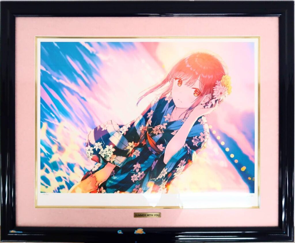 ミクスドメディア hiten 版画SUMMER WITH YOUアールビバン 買取しま