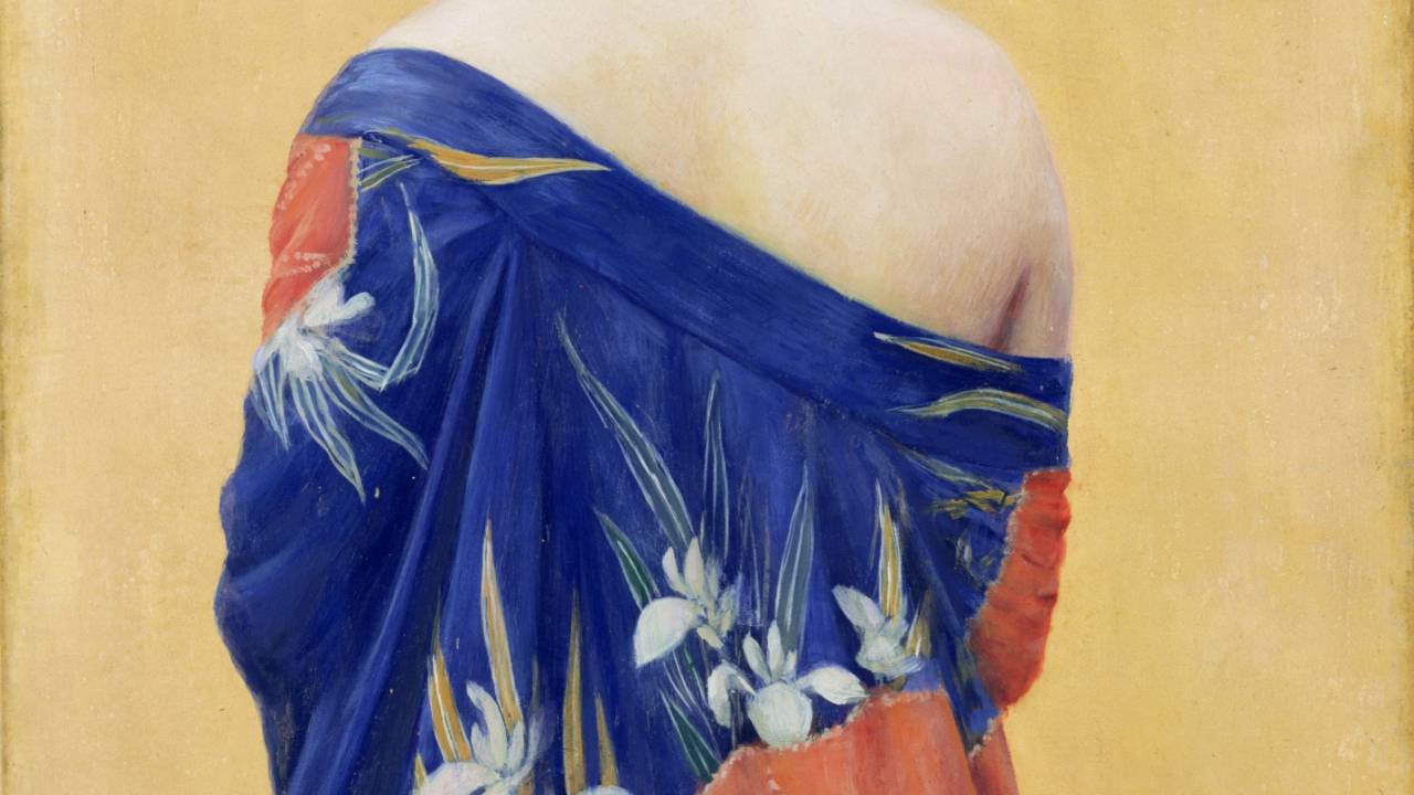 岡田三郎助《あやめの衣》1927年(昭和2) ポーラ美術館蔵 | - Japaaan