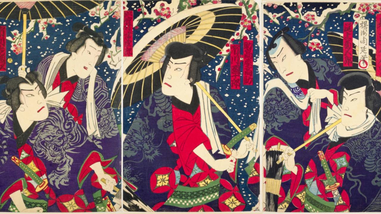 役者が英語を話すことも！西洋との融合を図った明治時代の歌舞伎を錦絵