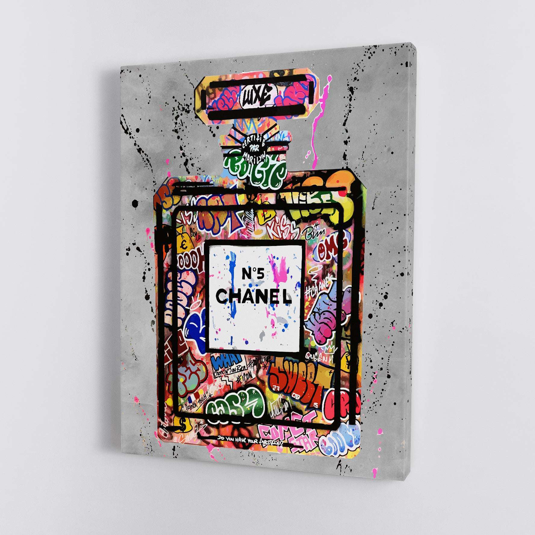 Graffiti Chanel No 5 - Magna Canvas