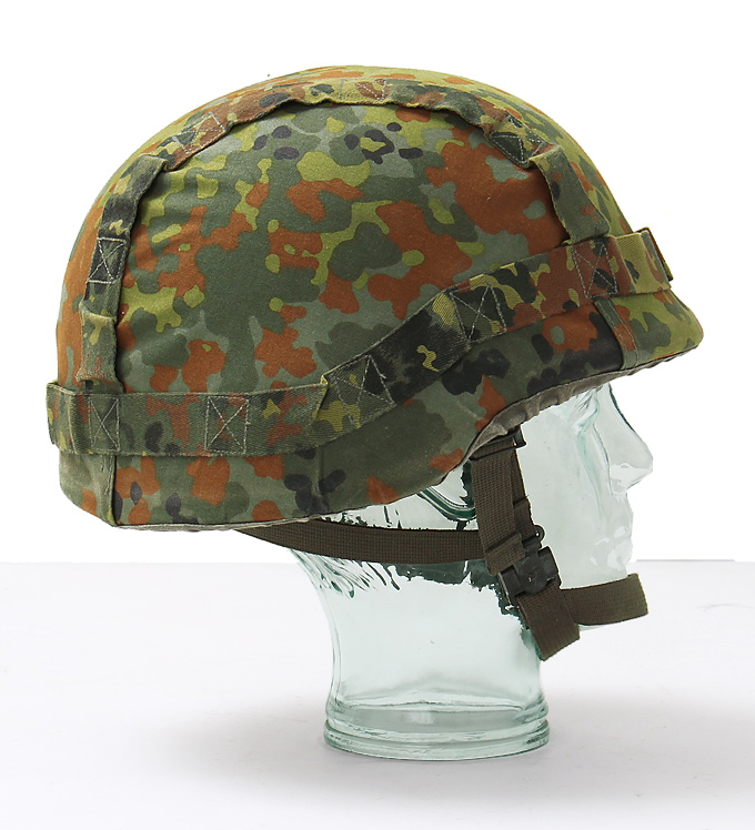 ドイツ BW(連邦軍) 現用ケブラーヘルメット/F.カモカバー付/58-60/実物