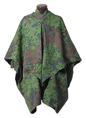 ドイツ軍 WWII 武装親衛隊(W-SS) 迷彩 ポンチョ/オークリーフパターン