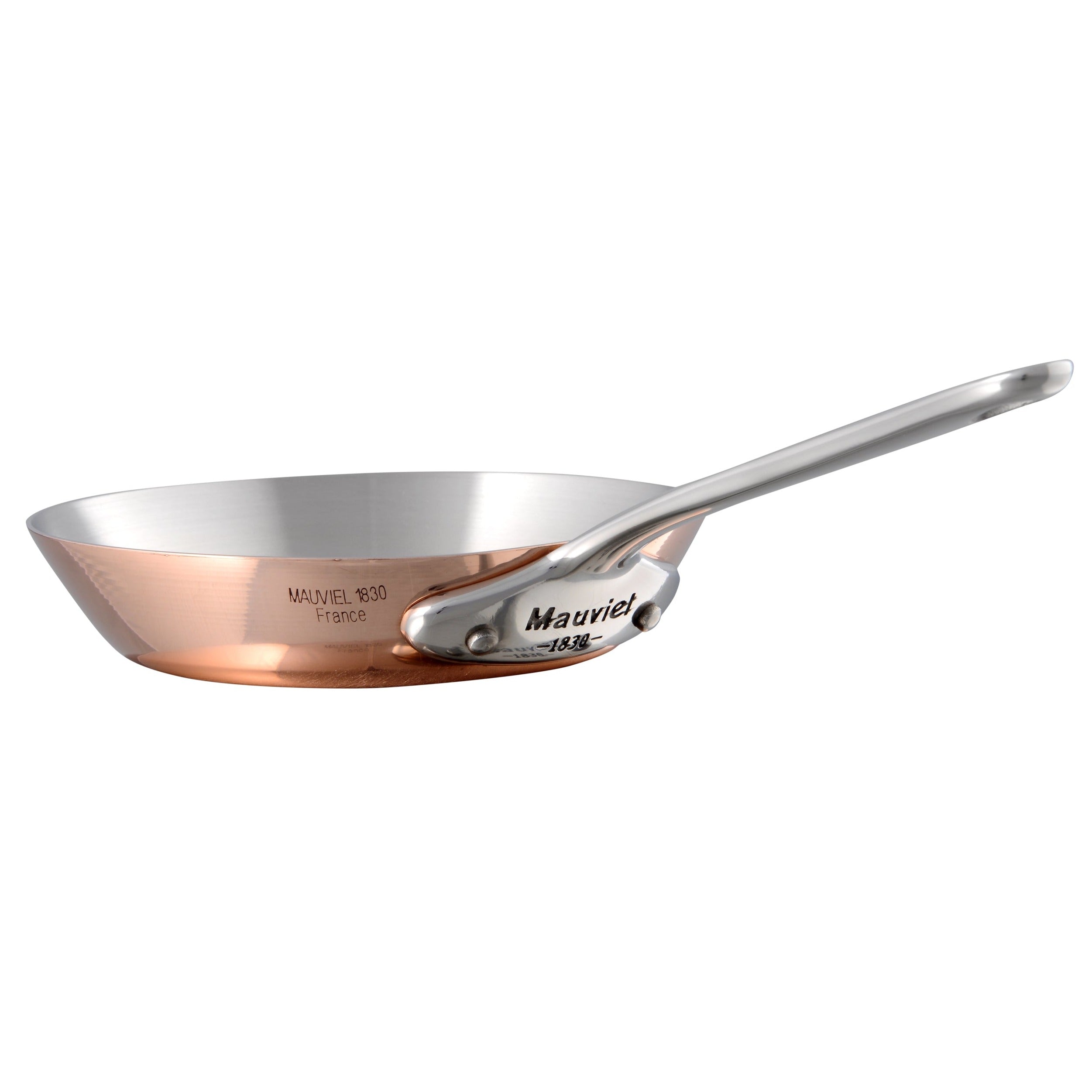 Mauviel M'MINIS Copper Round Frying Pan With Stainless Steel