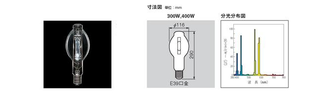 H1000 ( 透明水銀ランプ 蛍光形 1000W E39 )【蛍光灯・電球・LED