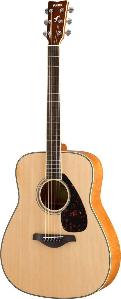 Yamaha FG840 Folk Acoustic Guitar - Dreadnought, Natural Finish