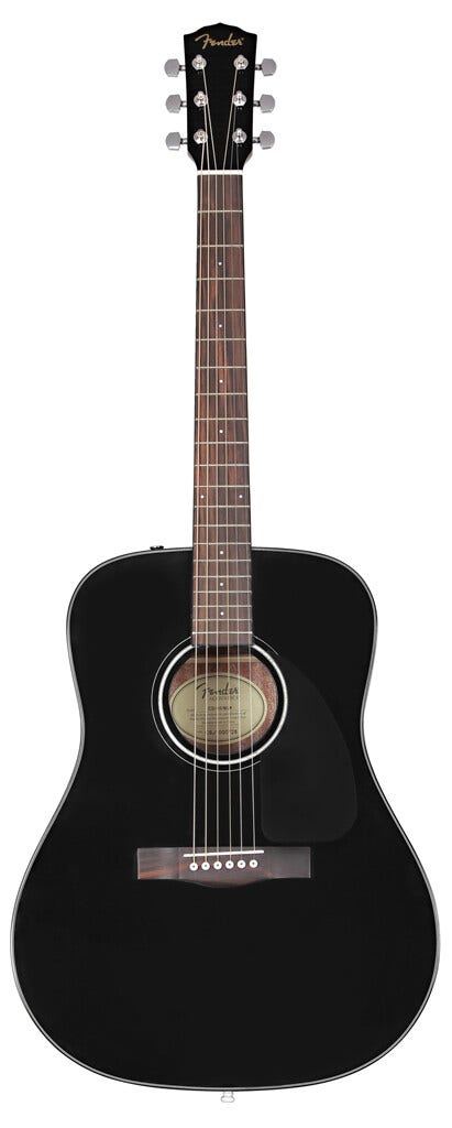 Fender CD-60SCE Acoustic/Electric Guitar - Walnut Fingerboard, Black