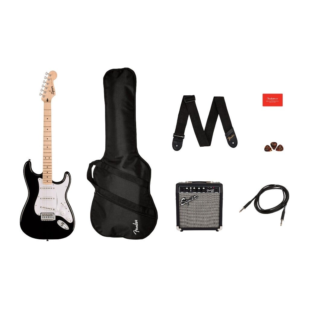 Squier Affinity Stratocaster HSS Pack with Gig Bag - Charcoal Frost