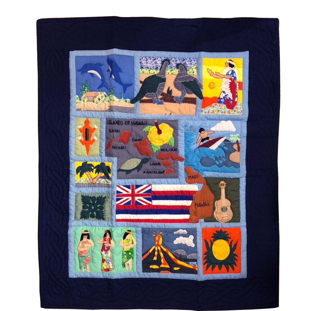 Hawaiian quilt ハワイアンキルトタペストリー ドリームオブハワイ 123