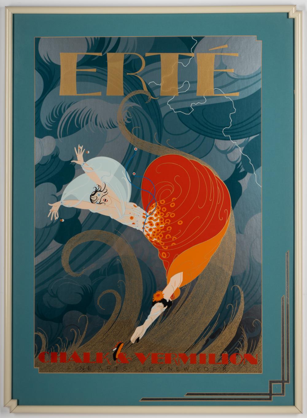 Price guide for ERTE POSTER: SWEPT AWAYErte Poster: