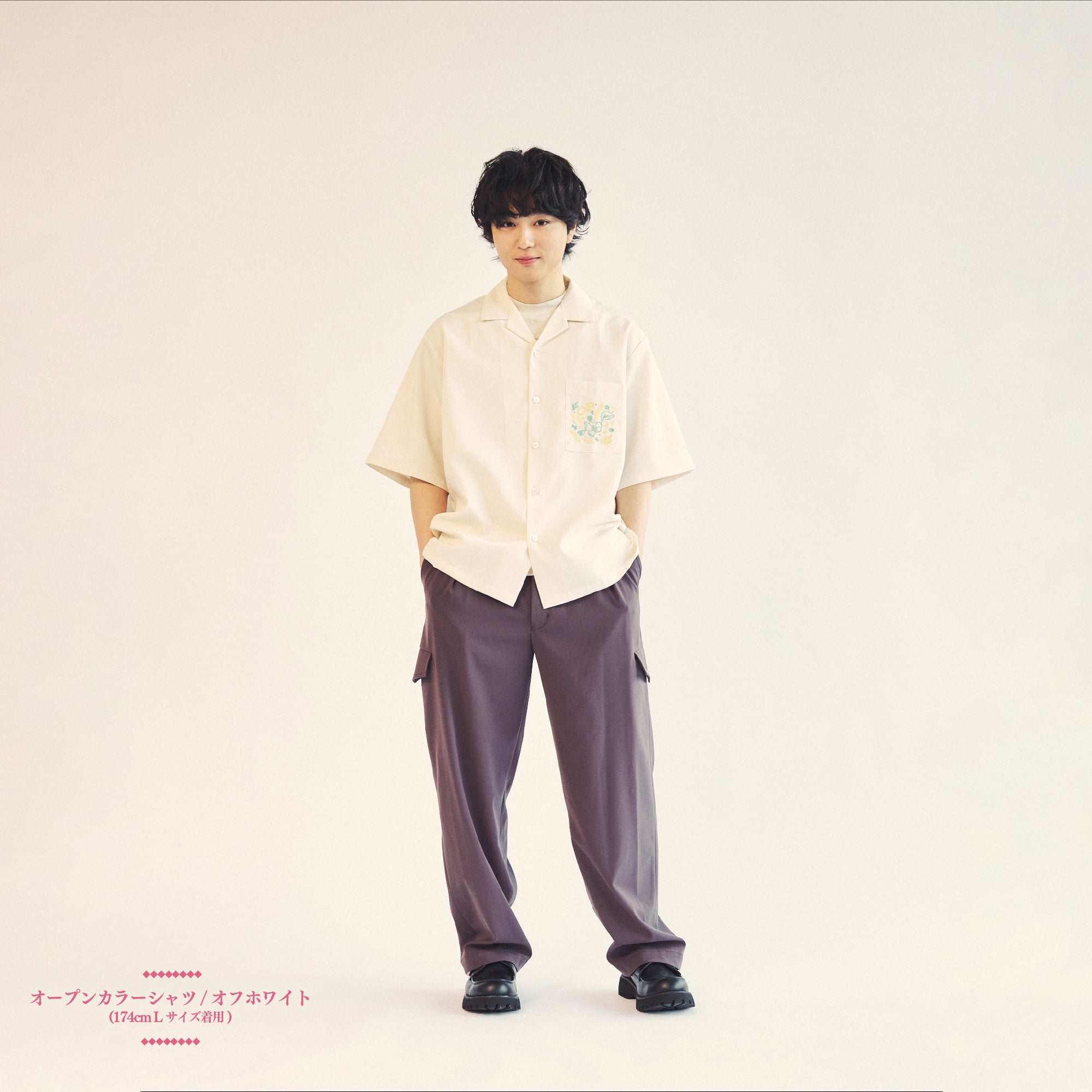 LANDMARK IN HARAJUKU オープンカラーシャツ / オフホワイト – Mrs