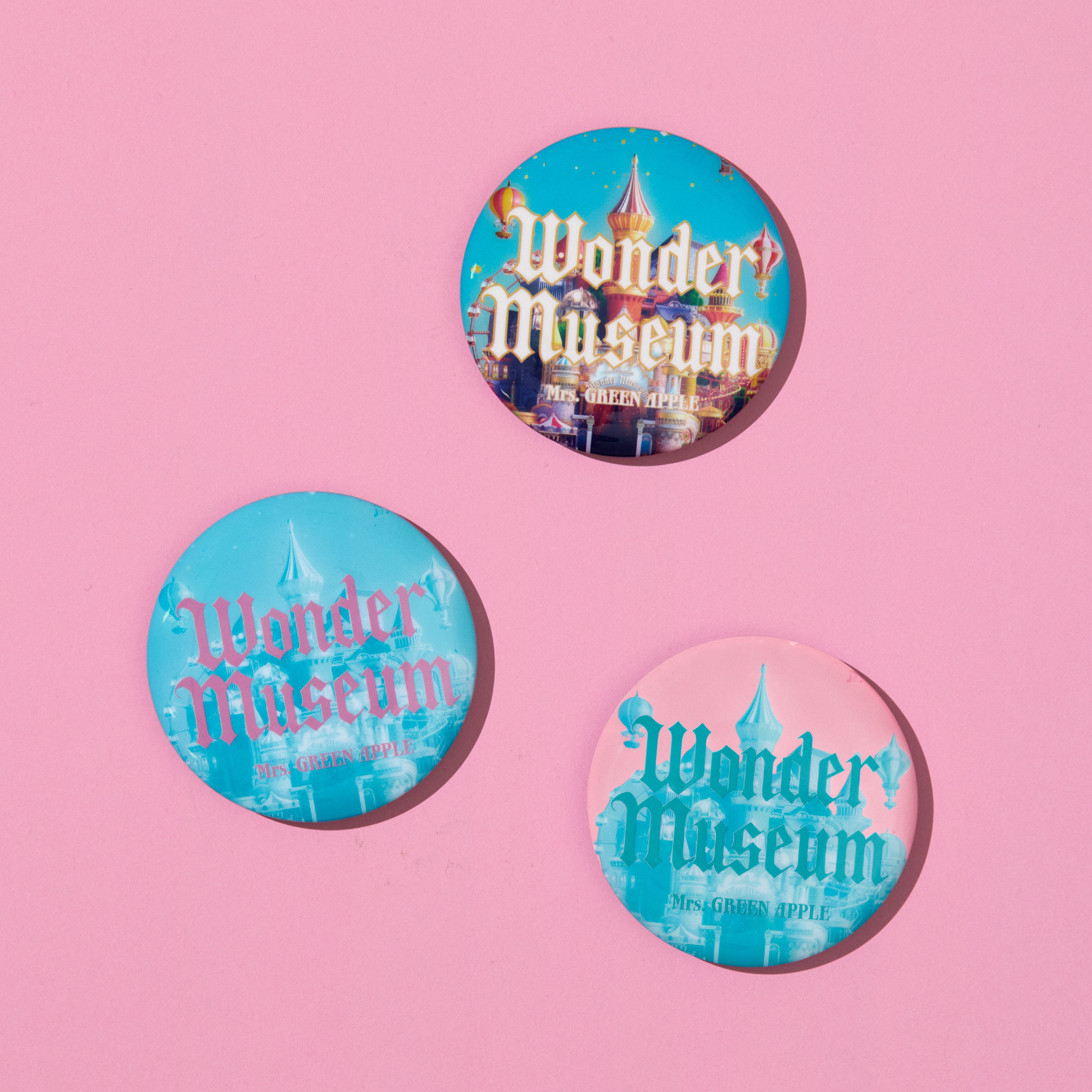 Wonder Museum 缶バッジ(Pink) – Mrs. GREEN APPLE OFFICIAL STORE