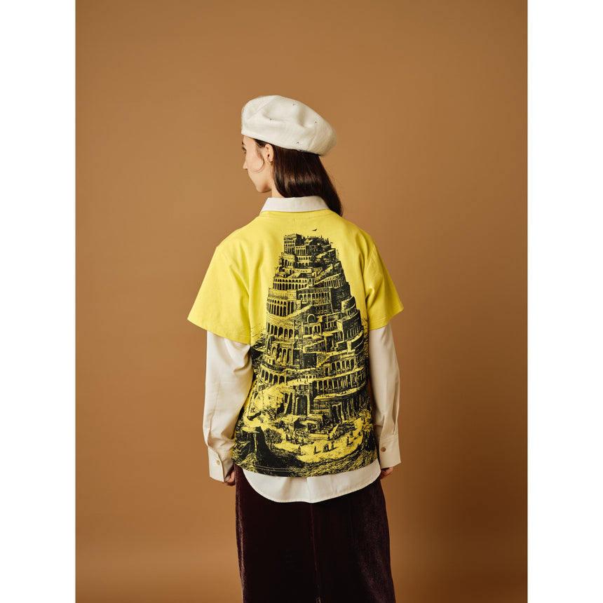 北海道公演】“BABEL no TOH” Tシャツ / イエロー – Mrs. GREEN APPLE