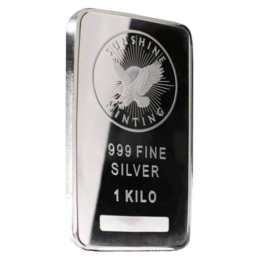 1 Kilo Silver Sunshine Mint Bar | U.S. Gold Bureau
