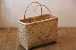 かご・バスケット・雑貨 - menui | 【竹 お買い物かごバッグ スリムS