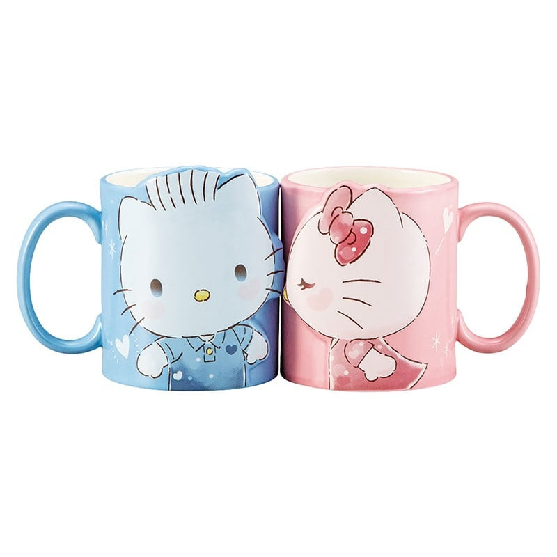 Mugs Set Kiss Pair Hello Kitty & Dear Daniel Sanrio - Meccha Japan