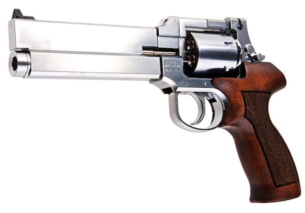 Marushin Mateba Gas Revolver 6 inch - Silver (Wood Grip Version
