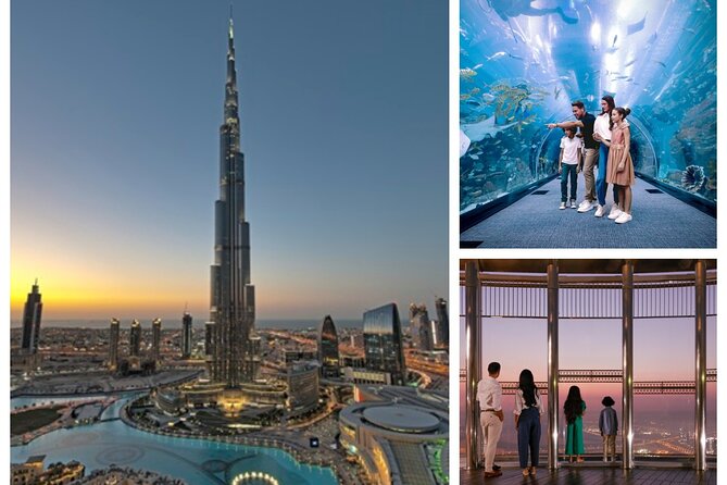 ドバイ水族館とブルジュ・ハリファ展望台：組み合わせチケット 2026