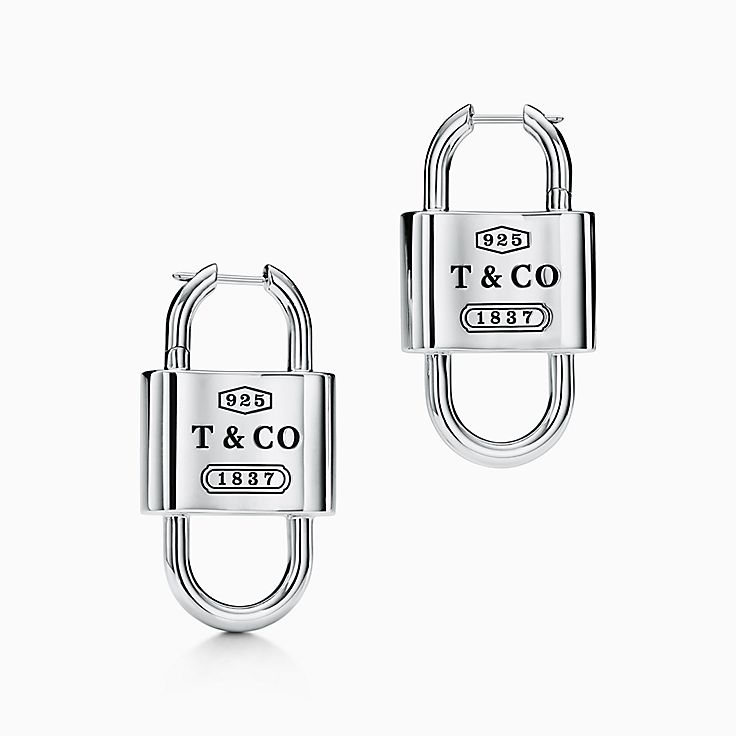 ティファニー 1837™ ダブル ロック ドロップ ピアス スターリング