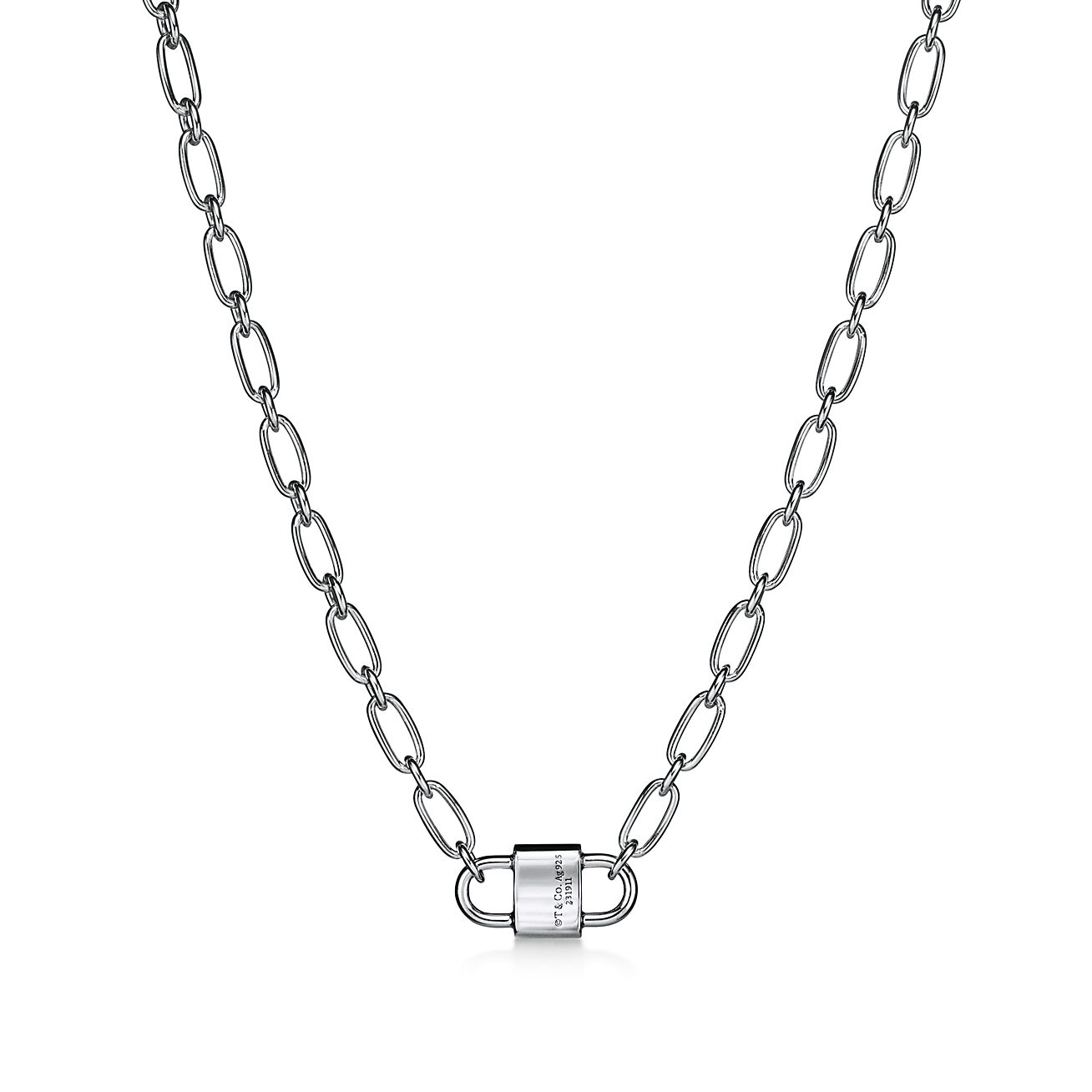 ティファニー 1837™ ダブル ロック ネックレス スターリングシルバー