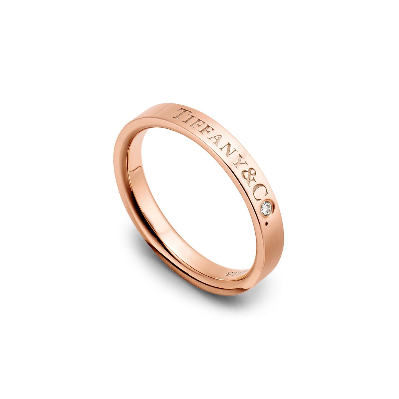 T&CO.® バンドリング ダイヤモンド ローズゴールド | Tiffany & Co.