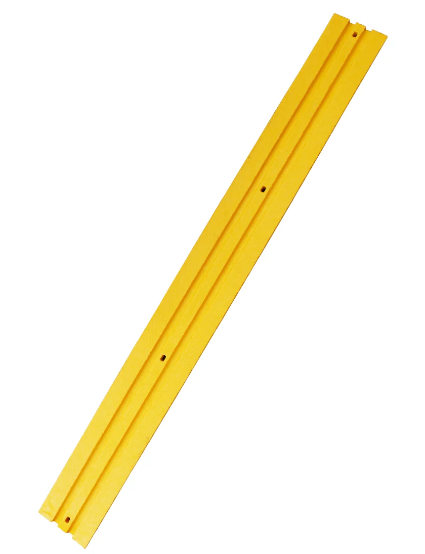 8' Yellow 'Economy' Recycled Plastic Speed Bump w/ No | TSS