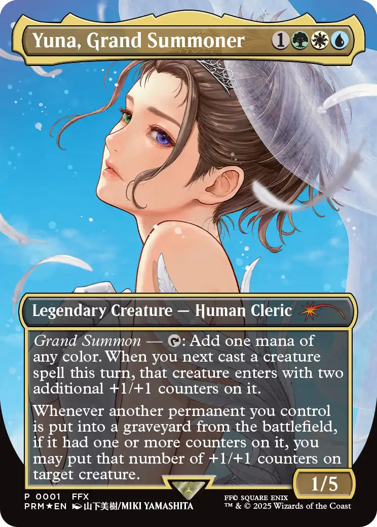 Yuna, Grand Summoner Promo Card and Magic: The Gathering—FINAL