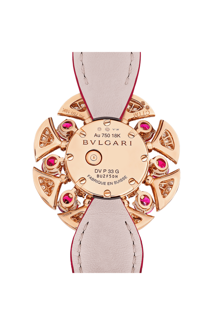 Rose gold Divas' Dream Watch Red with Diamonds, Rubies 103754