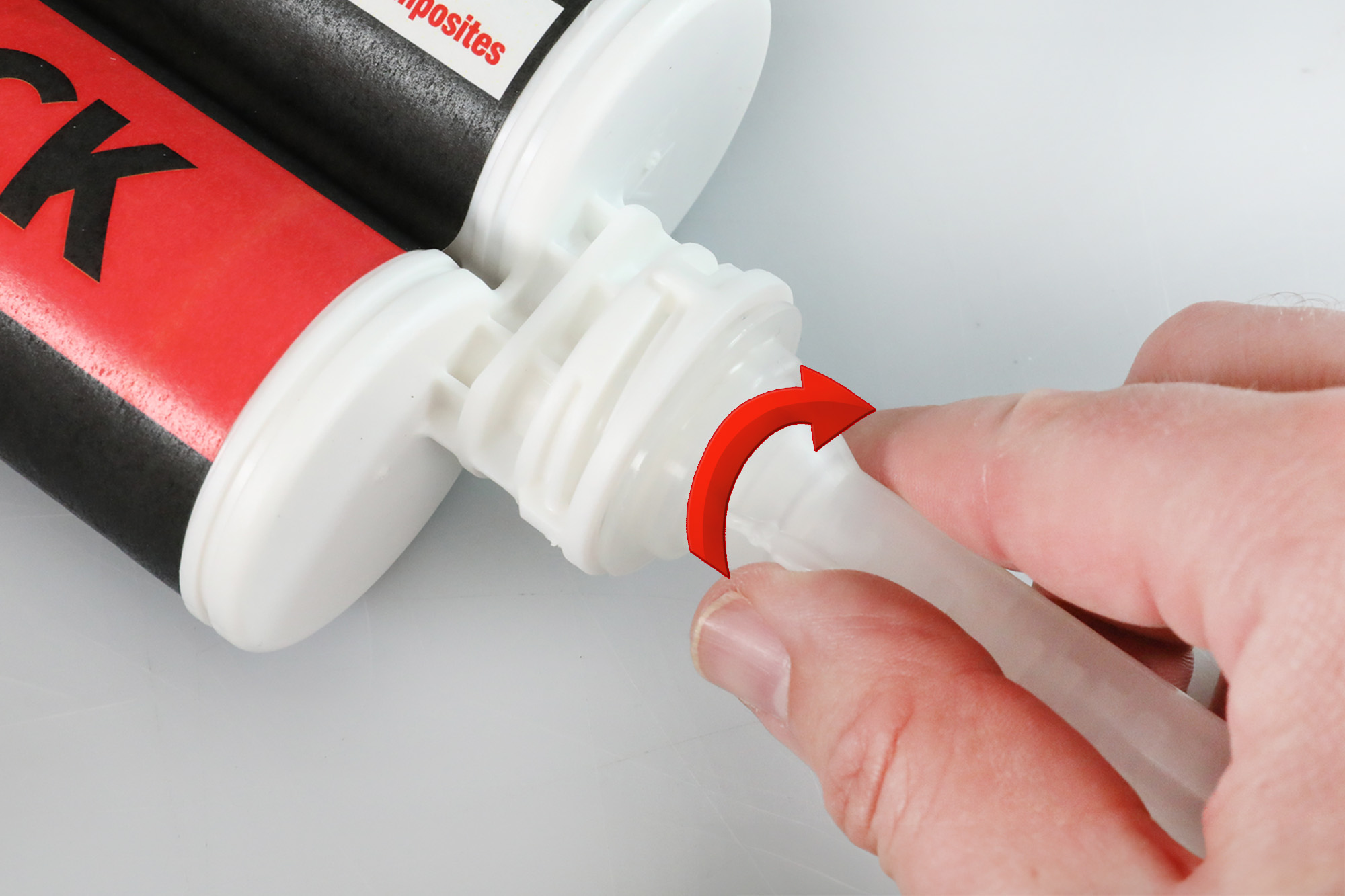 Type 3 Static Mixing Nozzle for 400ml Adhesives - Easy Composites