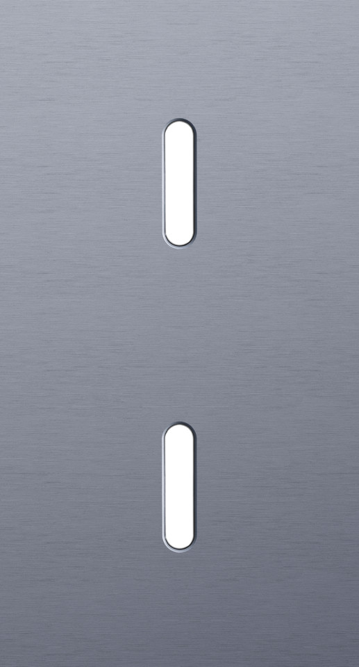 Niko Switches & Sockets Tweevoudige Afdekplaat, verticaal 71 MM