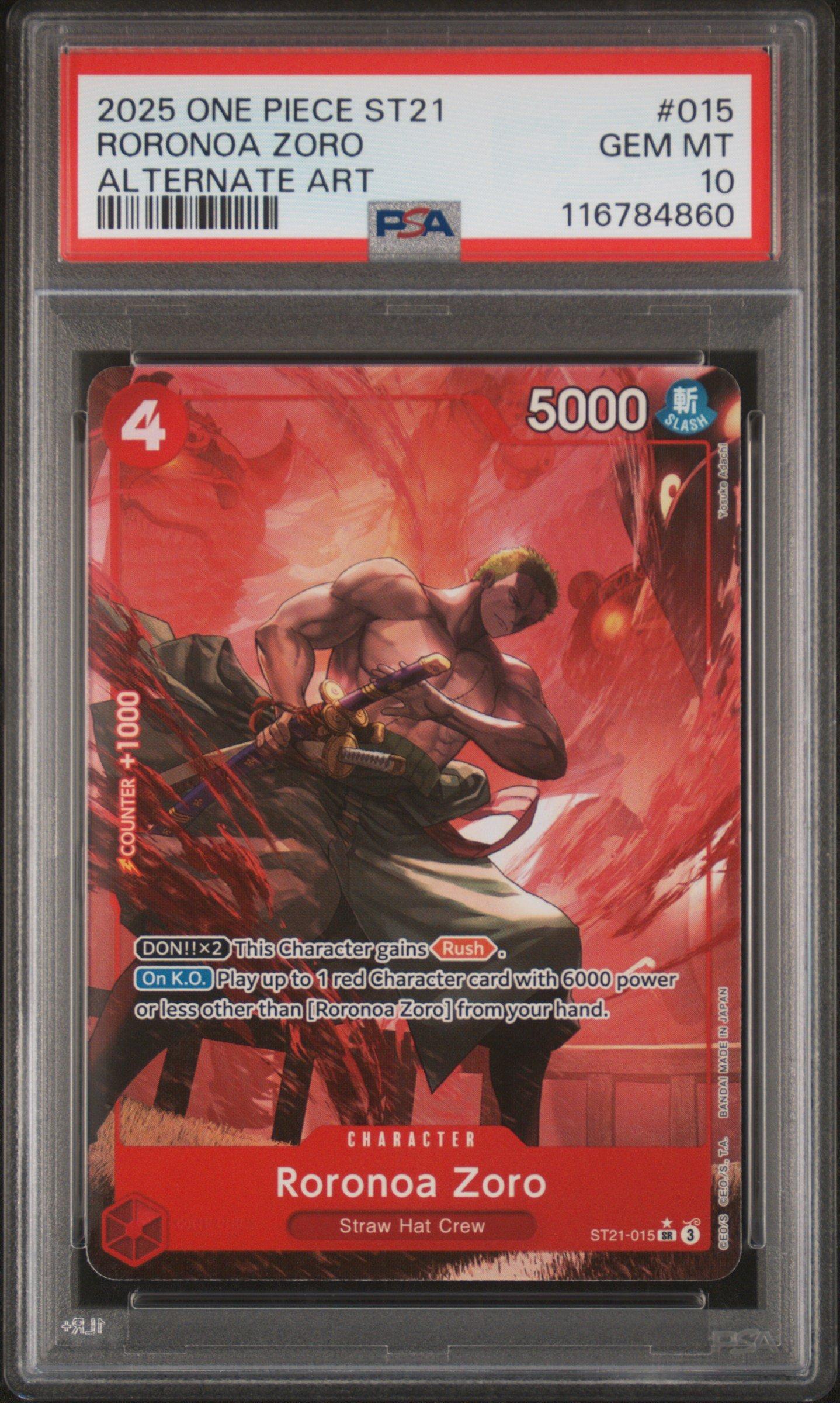 2025 One Piece Starter Deck St21-ex Gear 5 015 Roronoa Zoro