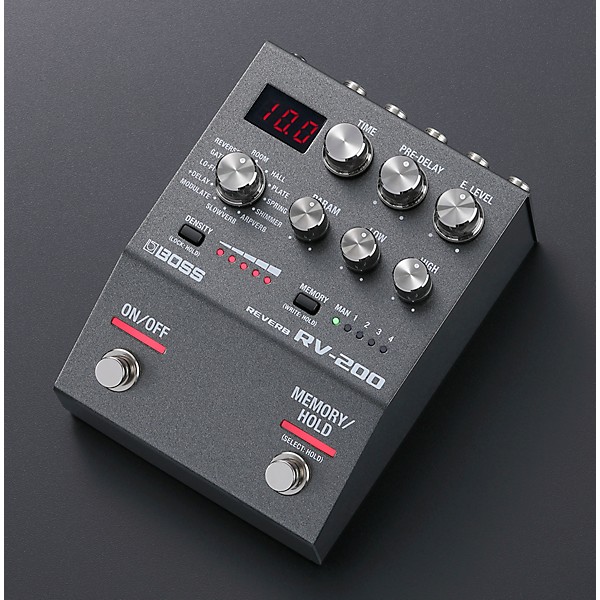 BOSS RV-200 Reverb Effects Pedal Black | Guitar Center