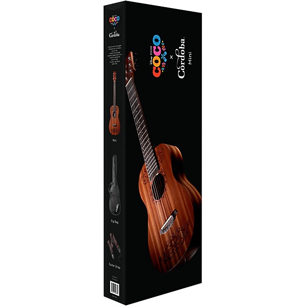 Open Box Disney/Pixar Coco x Cordoba Mini Mahogany Acoustic Guitar
